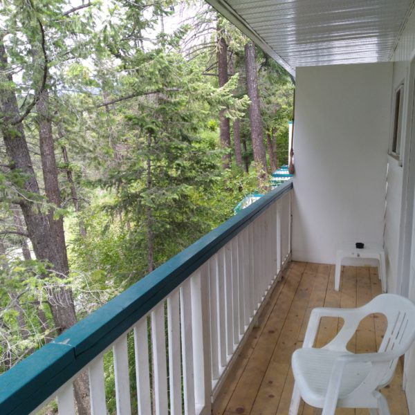 Deck View from the Apple Tree Inn, Radium Hot Springs, BC